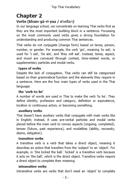 Top Thai Vocabulary - Image 2
